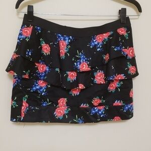 Floral Mini Skirt